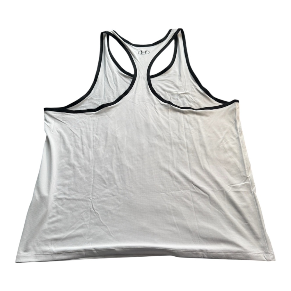 Under Armour Project Rock Tank Men’s XXL NWT White Blue Graphic - Picture 9 of 9
